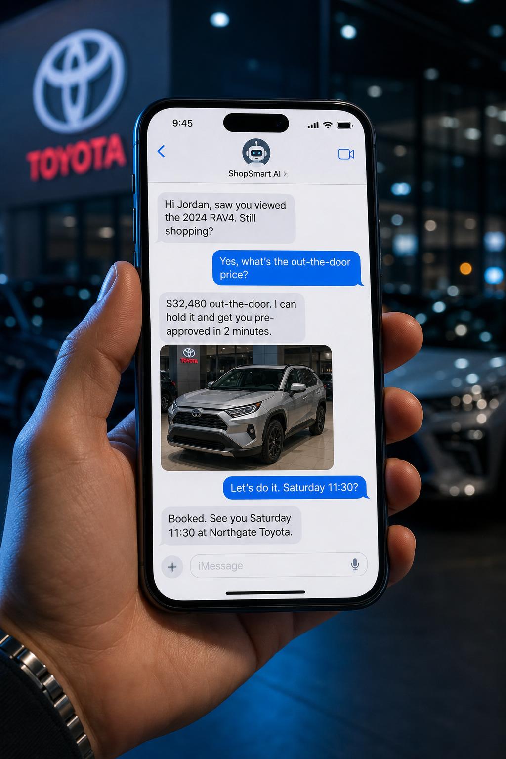 AI lead nurture text conversation