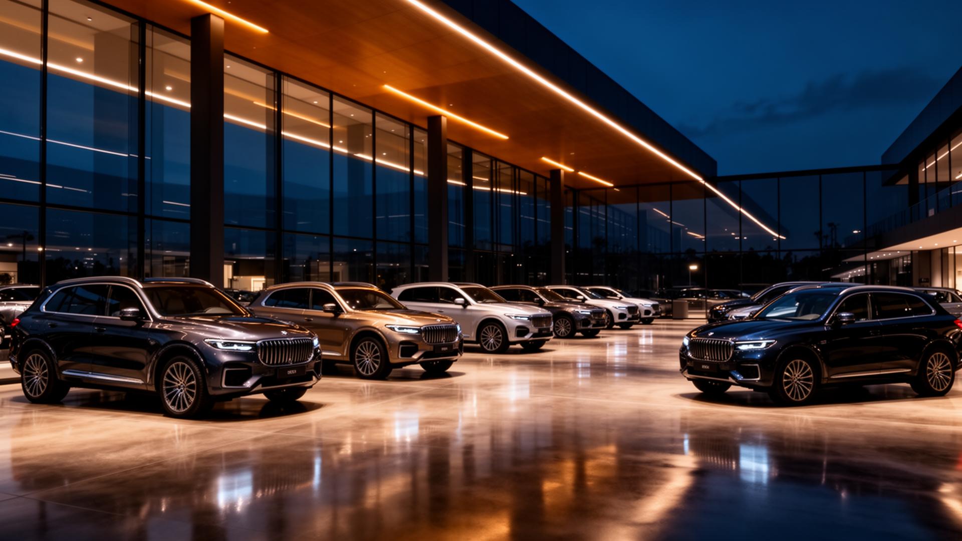 Premium dealership showroom